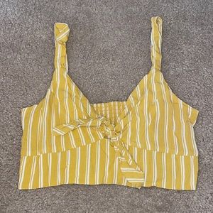 Pacsun yellow crop top-worn once